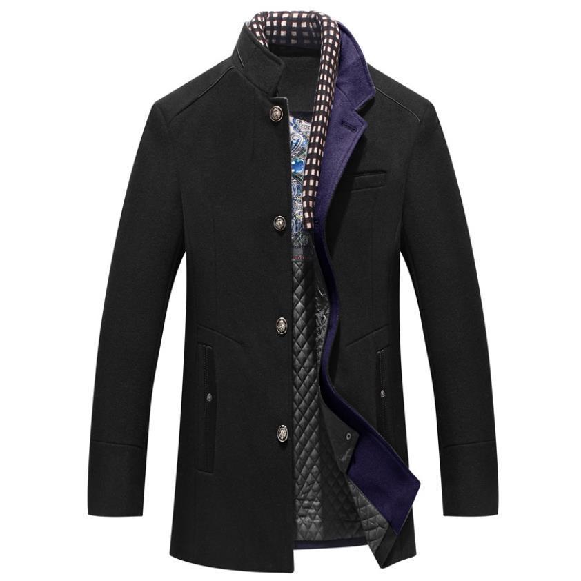 Men's woollen overcoat