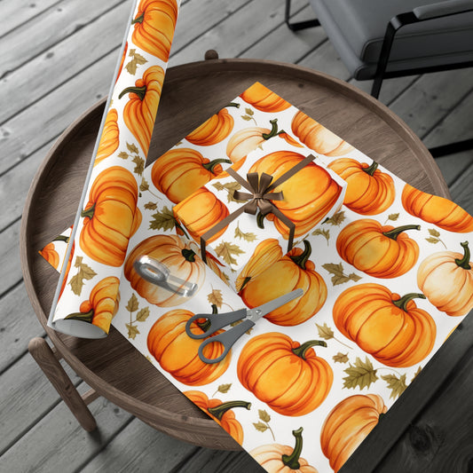 Fall Wrapping Paper Pumpkin Gift Wrap Papers