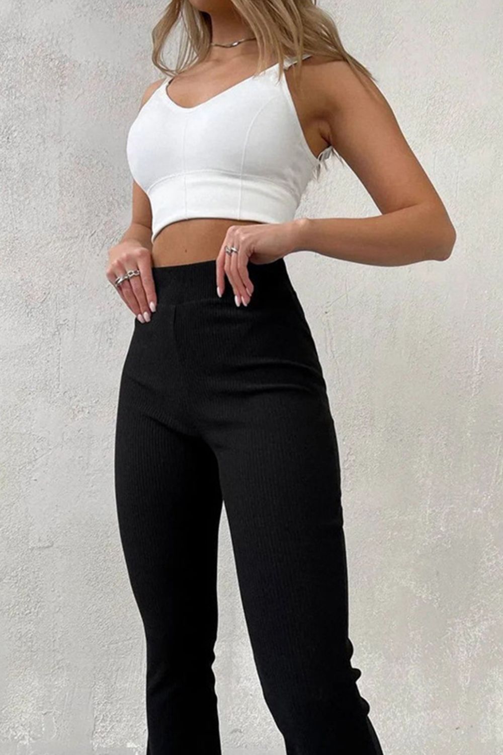 High Waist Flare Pants