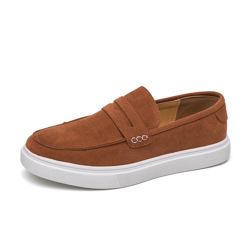 Plus Size Suede Sneakers Men's Fashion Casual Board Shoes