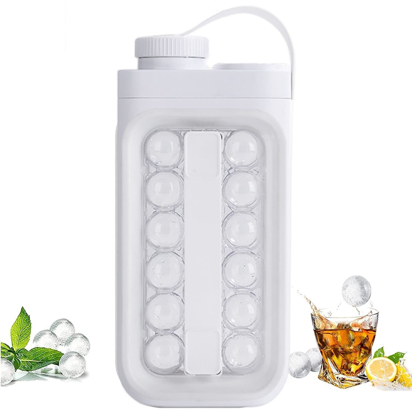 Ice Ball Maker 2-in-1 Portable Quick Release Ice Ball Cold Kettle Summer Kitchen Gadgets