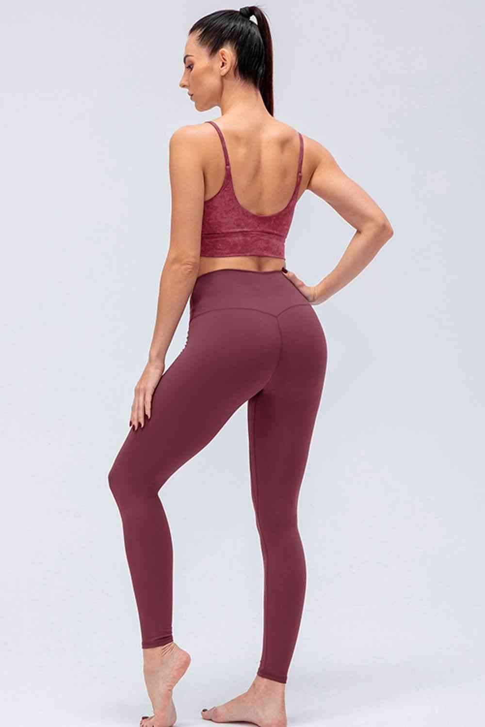 Wide Waistband Slim Fit Active Leggings