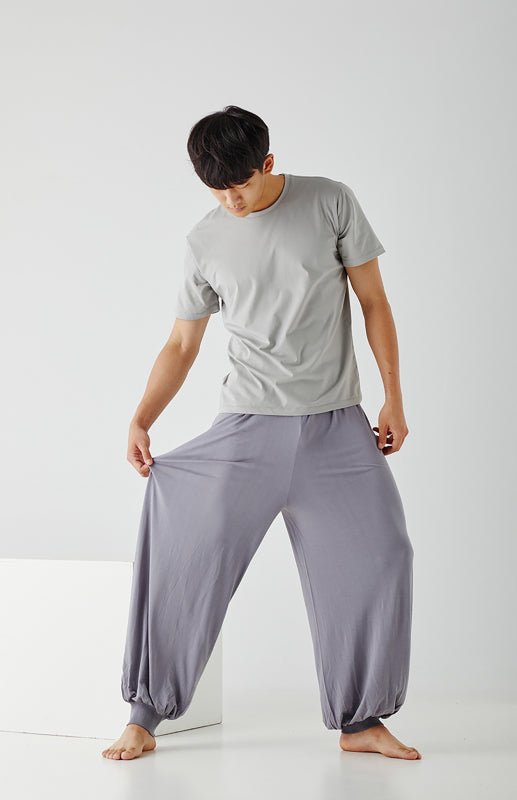Men's modal thin style loose and comfortable wide leg pants